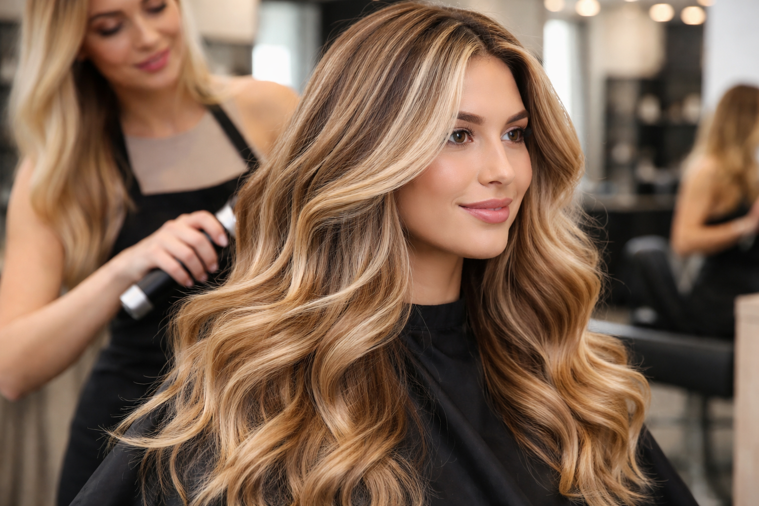 Vibrant Highlight Color Hair Transformation at Splash Hair Salon in Port Orange, Florida